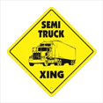 thumbnail image 1 of SignMission X-SEMI TRUCK 12 x 12 in. Semi Truck Crossing Zone Xing Sign, 1 of 1