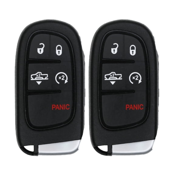 Replcament Smart Key Fob for RAM 1500 2500 3500 2018 FCC GQ4-54T GQ454T 2AOKM-CYV13 Part Number 68159657 68159657AK 68159657AB Pack of 2