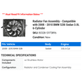 thumbnail image 2 of Radiator Fan Assembly - Compatible with 2008 - 2010 BMW 528i Sedan 3.0L 6-Cylinder 2009, 2 of 2