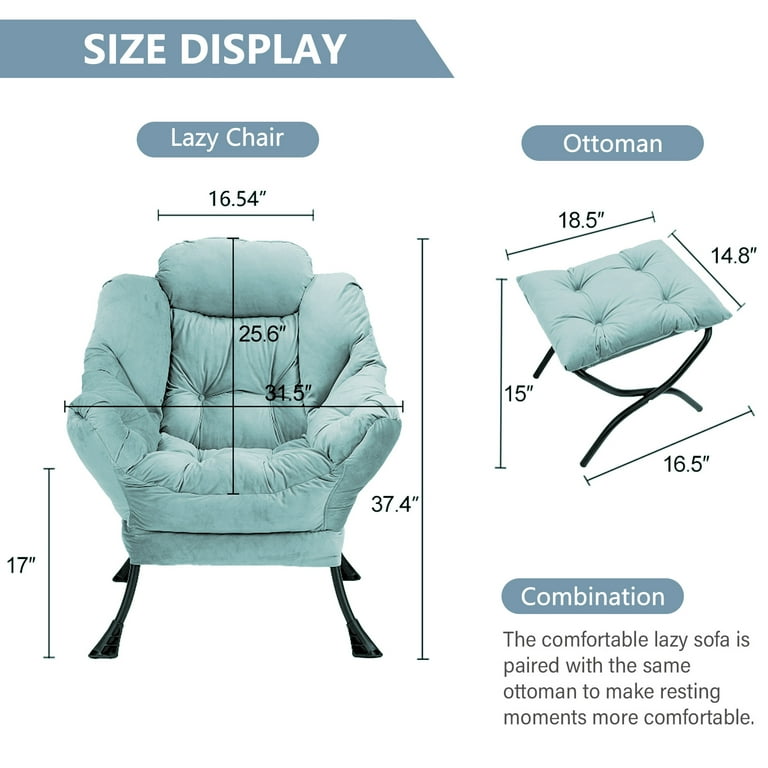 Free Shipping! Aukfa Accent Chair with Ottoman,Lazy Lounge Free Shipping! Aukfa Accent Chair with Ottoman,Lazy Lounge