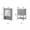 thumbnail image 7 of Bush Salinas Engineered Wood Double Vanity Set with Sinks in Gray, 7 of 7