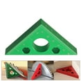 thumbnail image 2 of Clearance! beishanbush Tools Home Improvement 45/90 Triangle Ruler Aluminum Alloy Frosted Right Angle Gauge Woodworking Drafting Triangles Protractor Measuring Tool One Size Green, 2 of 9