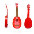 thumbnail image 2 of 14-Inch Kids Ukulele Guitar - 4-String Mini Musical Instrument for Beginners, Early Education, Toddlers & Preschoolers - Green, Orange, Red, Watermelon Red, 2 of 4