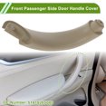 thumbnail image 2 of Cubierta de tirador de panel de puerta del lado del pasajero delantero para BMW X5 2000-2006 No.51418265080 Beige ABS 1 Pc, 2 of 6