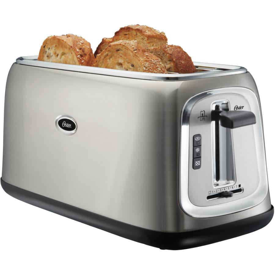 Oster® 4-Slice Long-Slot Toaster, Stainless Steel, TSSTTRJB30-033