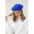 thumbnail image 3 of Beret-Classic Wool Beret Solid Color Womens Beret Cap Hat 1pack, 3 of 6