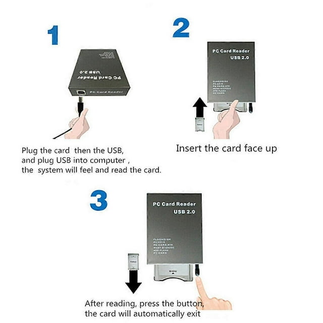 USB2.0 PCMCIA Card Reader ATA Card Reader PC Card Reader USB 2.0 to PC ATA PCMCIA Adapter Flash Disk