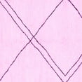 thumbnail image 1 of Ahgly Company Indoor Square Solid Pink Modern Area Rugs, 7' Square, 1 of 4