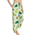 thumbnail image 2 of Disketp Cartoon Fruit Print Women'S Comfy Pajama Pants Casual Drawstring Palazzo Lounge Wide Leg Pants, 2 of 9