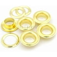 thumbnail image 6 of 3/8" (10MM) Hole 100 Sets Grommets Eyelets with Washers for Clothes, Leather, Canvas (Gold), 6 of 9