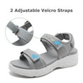 thumbnail image 5 of CAMEL Womens Hiking Sandals Comfortable Walking Sandals Open Toe Adjustable Velcro Sport Slingback Platform Casual Shoes Platform Sandals Gray, 5 of 9
