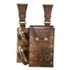 thumbnail image 1 of Bolsa de cinturón medieval de piel sintética para Halloween, moderna, con 2 botellas, para club Marrón, 1 of 9