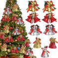 thumbnail image 2 of Colgante de campana de Feliz Navidad, nota Musical dorada, adornos colgantes para árbol de Navidad, fiesta de año nuevo, decoración del hogar, regalo de Navidad, 4 piezas por juego, 2 of 4