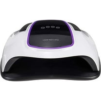 UV Gel Nail Lamp 120W LED Nail Light Fast Nail Dryer for Gel Polish Curing with 4 Timers Portable Handle Large Space Automatic Sensor
