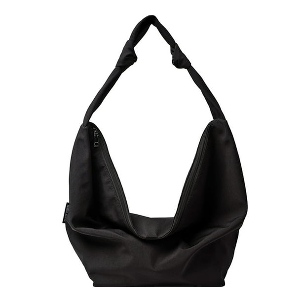 Bolso Bandolera Moda Hombro Lona Gran Capacidad Para Ir De Compras Negro