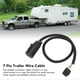 thumbnail image 4 of 7 Way Round to 4 Way Flat Trailer Connector Cable Brake Light Control Wiring Harness, 4 of 5