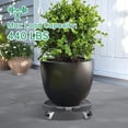 thumbnail image 4 of Support pour Plantes avec Roues, Caddy pour Plantes Robuste, Support de Pot à Taille Ajustable avec Roulettes, Grand Chariot de Jardinière pour Pot de Fleurs, Poupée pour Extérieur Intérieur, 4 of 7