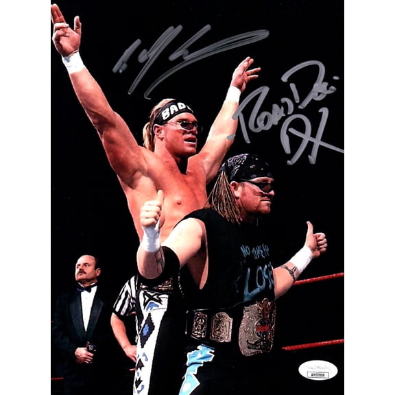 Billy Gunn Road Dogg Dual Signed Autographed 8X10 Photo WWF New Age Outlaws JSA