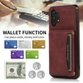 thumbnail image 2 of ELEHOLD Leather Wallet Case for Samsung Galaxy A32 5G Case, Galaxy A32 5G Wallet Case with PU Leather Card Pockets Back Flip Cover,Winered, 2 of 5