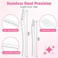 thumbnail image 2 of 10PCS Dermaplane Razor for Women's Face, Eyebrow Razors with Protective Cover, Professional Face Razors  for Peach Fuzz, Facial and Eyebrow Hair Removal, Gentle Skin Exfoliation Blade, 2 of 9