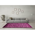 thumbnail image 3 of Ahgly Company Indoor Square Oriental Pink Industrial Area Rugs, 5' Square, 3 of 4