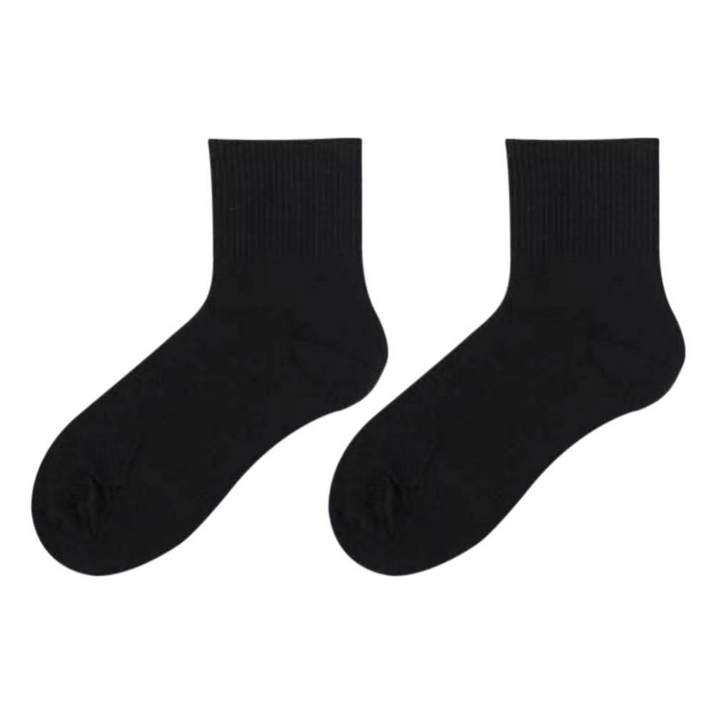 Comfort Toe Seam Stripe Logo 12 Pairs Mens Plain Black Sports Socks Size 6-11
