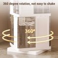 thumbnail image 4 of Corner Bookshelf,Rotating Bookshelf PP  Bookshelf Floor Standing Bookcase Narrow Shelf Revolving Organizer Storage Rack for Small Space Bedroom Study Room, 4 of 7