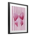 thumbnail image 2 of Stupell Industries Glam Chic Bow on Pink Stripes Black Framed Print Under Glass, 13 x 16, by Camila Juncos, 2 of 8