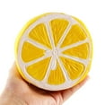 thumbnail image 3 of toy Squishy Half Fresh Lemon Slow Rising Key Chains Stress Fruit Ballchain Charm Toy, 3 of 5