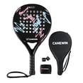 thumbnail image 1 of CAMEWIN Raqueta de Pádel con Funda de Pádel Profesional con Superficie de Fibra de Carbono y Núcleo de Espuma Flexible de Memoria EVA para Principiantes con Cubierta, 1 of 8