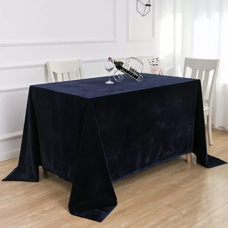 

Touiyu Table Cloth Velvet Rectangular 78 x94 Tablecloth Elegant Wedding Dining Desk Decor Exhibition Washable Coffee Table Cover Decoration