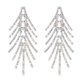 thumbnail image 1 of Pendientes colgantes con borlas de cadena de plata/aleación, pendientes largos con flecos, sencillos y delicados, 1 of 4