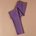 thumbnail image 5 of Aayomet Plus Size Leggings for Women Lined Waisted Women's High Elastic Warm Yoga Pants (Purple, XXXL), 5 of 5