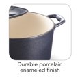 thumbnail image 2 of Tramontina 5.5 QT Covered Round Dutch Oven - Cast Iron - Dark Blue - Gourmet 80131/038DS, 2 of 8
