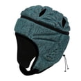 thumbnail image 1 of Casco de rugby de EVA de alta densidad, protector de cabeza, protector de cabeza para portero, fútbol y fútbol. Verde oscuro, 1 of 9