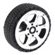 thumbnail image 4 of Plastic Roll 2mm Dia Shaft Car Truck Model Toys Wheel 20mmx6mm 20Pcs, 4 of 5