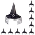 thumbnail image 3 of Sombreros de brujas Inteprter para adultos 10Conjunto negro, 3 of 6