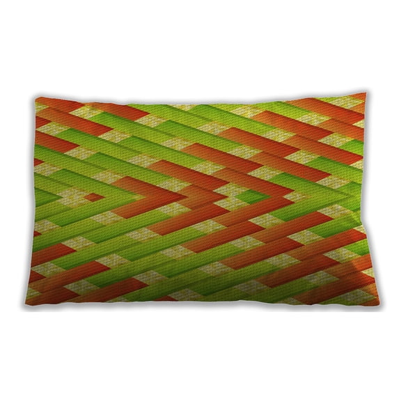 Ahgly Company Indoor Rectangular Contemporary Lumbar Throw Pillow, 13 inch by 19 inch