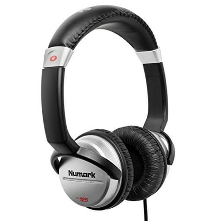 Numark HF125 | Ultra-Portable Professional DJ Headphones With 6ft Cable, 40mm Drivers for Extended Response & Closed Back Design for Superior Isolation