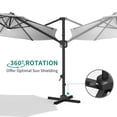 thumbnail image 5 of 10FT Cantilever Patio Umbrella with Base, 360° Rotating Offset Umbrella for Backyard, Deck, Poolside., 5 of 6