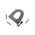thumbnail image 3 of Funda de asiento de inodoro calefactada por USB - Cojín de felpa controlado por termostato con 5 niveles de calefacción, temporizador y forro polar lavable para comodidad invernal, 3 of 6