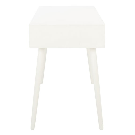 SAFAVIEH Remy Mid-Century 1 Drawer Writing Desk, Distressed White