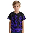 thumbnail image 5 of Frwgonr Girls T-shirts Short Sleeve T Shirts Kids Summer Tops Crewneck Basic Graphic Tees 3T-14, Purple, 5 of 6
