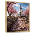 thumbnail image 2 of Designart "Lansdcape Church Calm Abode I" Spiritual Floater Framed Canvas Print, 2 of 7