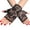 Black, variant on Lace Gloves Elegant Short Courtesy Summer Fingerless Wrist Length Floral Mittens for Women Girl Wedding Halloween Party