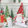 thumbnail image 6 of 2 Pack Lighted Christmas ,Handmade Plush Santa , LED Light Up Scandinavian Swedish Tomte Toy Holiday Present, Battery Operated Xmas Gifts Winter Mantle Tabletop Decor, 6 of 9