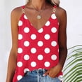 thumbnail image 4 of Babysbule Womens Summer Tank Tops Women's Sleeveless Polka Dots V Neck Pullover Suspenders Vest, 4 of 6