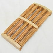 5 Row Wooden Foot Roller Wood Care Massage Reflexology Relax Relief Massage G WA