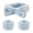 Blue, variant on Headband and Wristband Set for Washing Face, Spa Skincare Makeup Headband, Soft Puffy Hair Band Bow Tie, for Women and Teen Girl Trendy Stuff Gifts