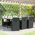 thumbnail image 2 of Flash Furniture Peregrine 7-Piece Outdoor Patio Dining Set, Black/Gray, 2 of 11